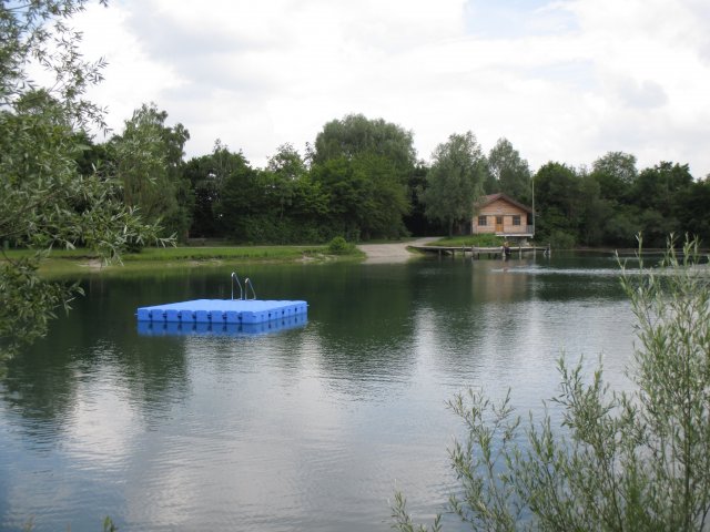 Schwimminsel 2015 im Badesee